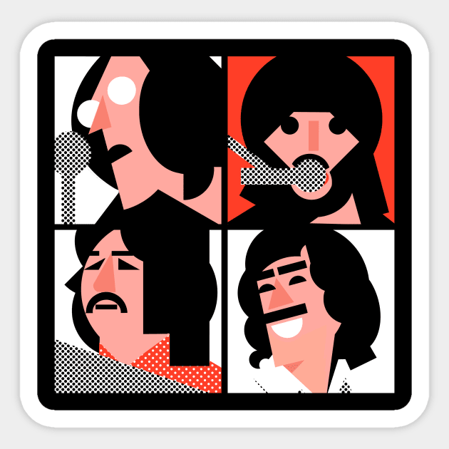 Beatles, Let It Be , Get Back Sticker by SHAPE ROCK T